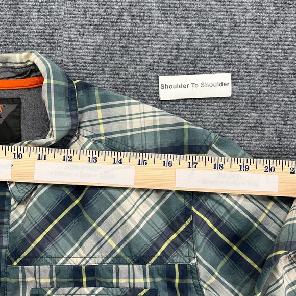 5.11 Tactical Double Flex Covert Snap Button Shirt Mens M Green Plaid RAPIDraw - Picture 6 of 9